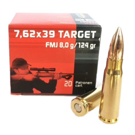 GECO Target 7,62x39 (124gr) FMJ lőszer